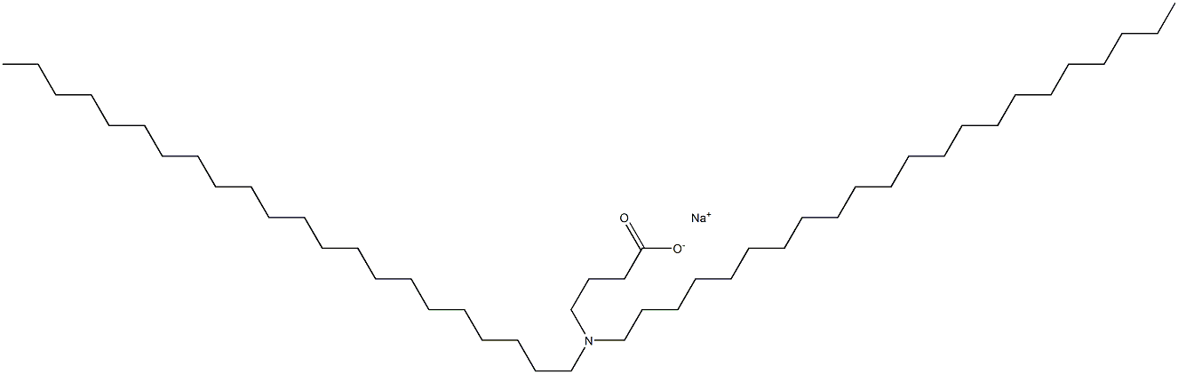 4-(Didocosylamino)butyric acid sodium salt Struktur