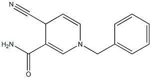 1-Benzyl-4-cyano-1,4-dihydro-3-pyridinecarboxamide Struktur