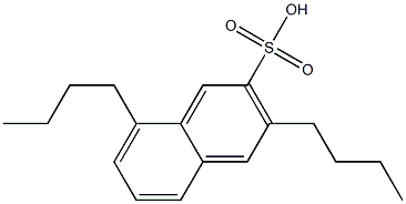 3,8-Dibutyl-2-naphthalenesulfonic acid Struktur