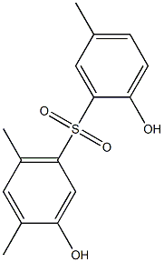 2',3-Dihydroxy-4,5',6-trimethyl[sulfonylbisbenzene] Struktur