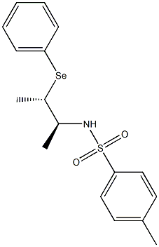 N-[(1S,2S)-1,2-Dimethyl-2-(phenylseleno)ethyl]-4-methylbenzenesulfonamide Struktur