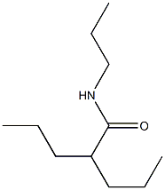 N,2-Dipropylvaleramide Struktur