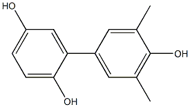 3',5'-Dimethyl-1,1'-biphenyl-2,4',5-triol Struktur