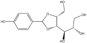 4-O,5-O-(4-Hydroxybenzylidene)-D-glucitol Struktur