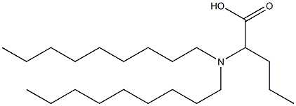 2-(Dinonylamino)valeric acid Struktur