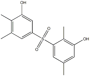 3,3'-Dihydroxy-2,4',5,5'-tetramethyl[sulfonylbisbenzene] Struktur