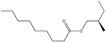 (-)-Nonanoic acid (R)-2-methylbutyl ester Struktur