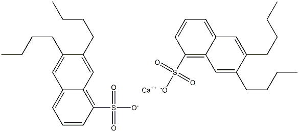 Bis(6,7-dibutyl-1-naphthalenesulfonic acid)calcium salt Struktur