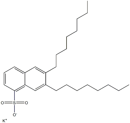 6,7-Dioctyl-1-naphthalenesulfonic acid potassium salt Struktur