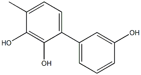 4-Methyl-1,1'-biphenyl-2,3,3'-triol Struktur