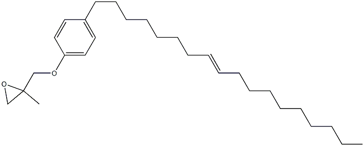 4-(8-Octadecenyl)phenyl 2-methylglycidyl ether Struktur