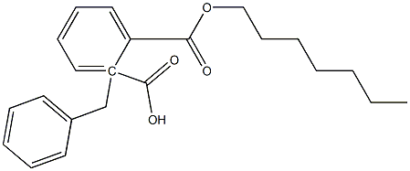 Phthalic acid 1-heptyl 2-benzyl ester Struktur