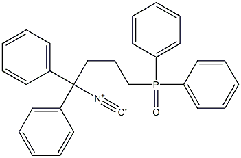 1,1-Diphenyl-4-(diphenylphosphinyl)butyl isocyanide Struktur