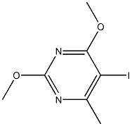 5-Iodo-2,4-dimethoxy-6-methylpyrimidine Struktur