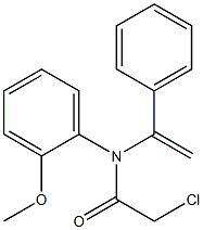 N-[1-(Phenyl)vinyl]-N-(2-methoxyphenyl)-2-chloroacetamide Struktur