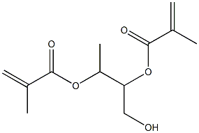 1,2,3-Butanetriol 2,3-bismethacrylate Struktur