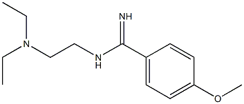 N-[2-(Diethylamino)ethyl]-4-methoxybenzamidine Struktur