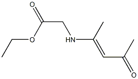 N-(3-Oxo-1-methyl-1-butenyl)glycine ethyl ester Struktur