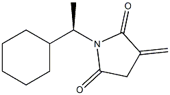 (+)-N-[(R)-1-Cyclohexylethyl]-2-methylenesuccinimide Struktur