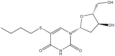 5-[Butylthio]-2'-deoxyuridine Struktur