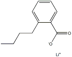 2-Butylbenzoic acid lithium salt Struktur