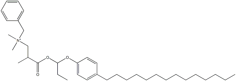 N,N-Dimethyl-N-benzyl-N-[2-[[1-(4-tetradecylphenyloxy)propyl]oxycarbonyl]propyl]aminium Struktur