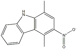 3-Nitro-1,4-dimethyl-9H-carbazole Struktur