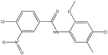 3-Nitro-4,4'-dichloro-2'-methoxy-5'-methylbenzanilide Struktur