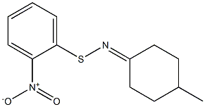 1-[(2-Nitrophenyl)thioimino]-4-methylcyclohexane Struktur