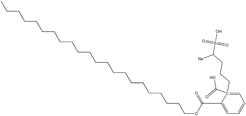 Phthalic acid 1-docosyl 2-(4-sodiosulfobutyl) ester Struktur