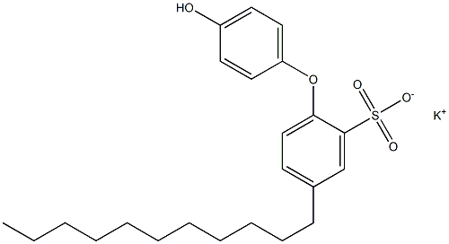 4'-Hydroxy-4-undecyl[oxybisbenzene]-2-sulfonic acid potassium salt Struktur