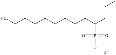 12-Hydroxydodecane-4-sulfonic acid potassium salt Struktur