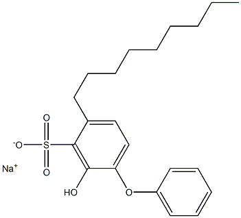 2-Hydroxy-4-nonyl[oxybisbenzene]-3-sulfonic acid sodium salt Struktur