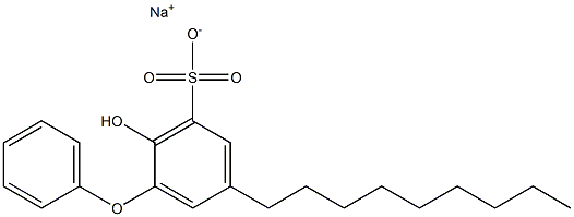 2-Hydroxy-5-nonyl[oxybisbenzene]-3-sulfonic acid sodium salt Struktur