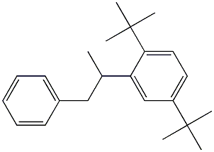 2-(2,5-Di-tert-butylphenyl)-1-phenylpropane Struktur