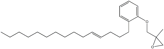 2-(4-Pentadecenyl)phenyl 2-methylglycidyl ether Struktur