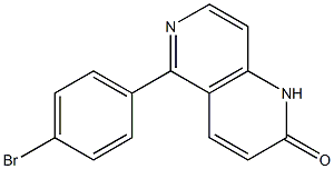 5-(4-Bromophenyl)-1,6-naphthyridin-2(1H)-one Struktur