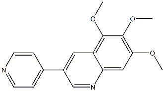 5,6,7-Trimethoxy-3-(4-pyridyl)quinoline Struktur