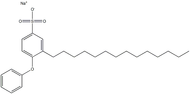 4-Phenoxy-3-tetradecylbenzenesulfonic acid sodium salt Struktur