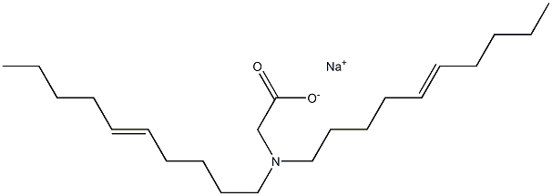 N,N-Di(5-decenyl)aminoacetic acid sodium salt Struktur