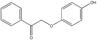 2-(4-Hydroxyphenoxy)-1-phenylethanone Struktur