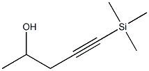 1-(Trimethylsilyl)-1-pentyn-4-ol Struktur