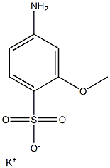 4-Amino-2-methoxybenzenesulfonic acid potassium salt Struktur