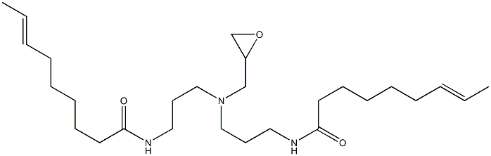 N,N'-[(Oxiran-2-ylmethylimino)bis(3,1-propanediyl)]bis(7-nonenamide) Struktur