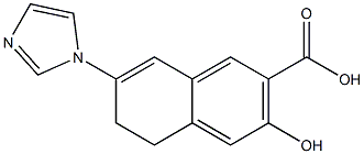 5,6-Dihydro-7-(1H-imidazol-1-yl)-3-hydroxynaphthalene-2-carboxylic acid Struktur