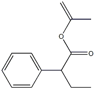 2-Phenylbutyric acid 1-methylethenyl ester Struktur