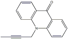 10-(2-Butynyl)-9(10H)-acridinone Struktur