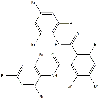 N,N'-Bis(2,4,6-tribromophenyl)-3,5,6-tribromophthalamide Struktur