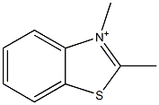 2,3-Dimethylbenzothiazolium Struktur