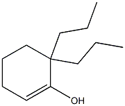 6,6-Dipropyl-1-cyclohexen-1-ol Struktur